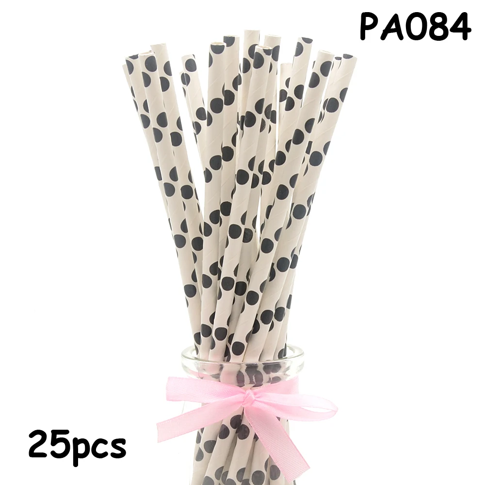 25pcs Drinking Paper Straws Gold Heart Star Stripe Paper Straws For Birthday Baby Shower Decoration Gift Party Event Supplies - Цвет: PA084