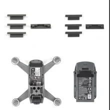 MASiKEN 4pcs Dust Plugs Silicone Protector Cover For DJI SPARK Drone frame and Battery Charging Port