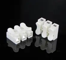 50x 3p Spring Connector wire with no welding no screws Quick Connector cable clamp Terminal Block 3 Way Easy Fit for led strip