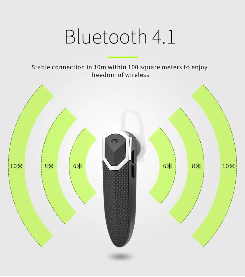 FINEBLUE FT-9 беспроводные Bluetooth наушники для автомобиля Bluetooth гарнитура и портативное автомобильное зарядное устройство с микрофоном для телефона