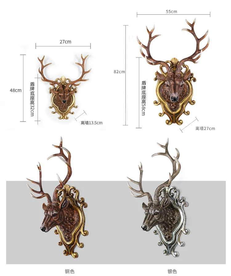 Олень, украшение для гостиной, настенная подвесная подвеска, подвесная панель, ретро украшения, рождественские украшения, домашняя скульптура, Буда