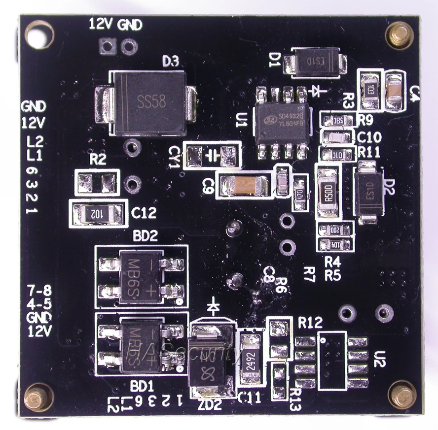 POE сплиттер питания через Ethernet Регулятор модуль Плата вход DC48V/выход DC12V 2A конец-Span+ Средний Span сплиттер IEEE802.3af