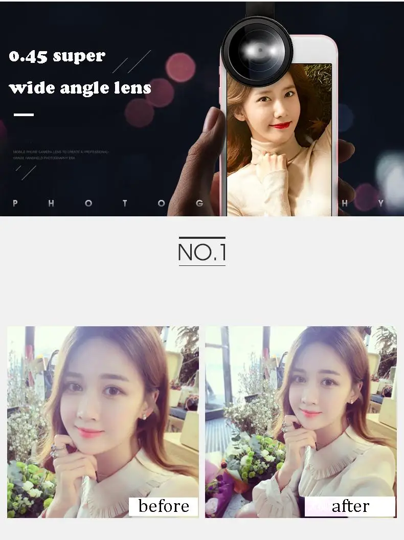 Универсальный профессиональный HD объектив камеры комплект для iPhone 5S 6 6s Plus Android мобильный телефон супер широкоугольный объектив+ макрообъектив V05