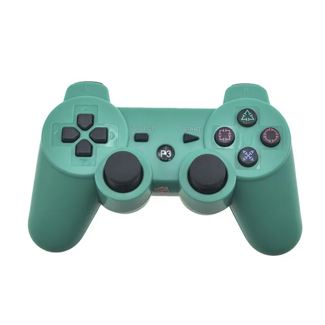 Для sony PS3 Bluetooth контроллер геймпад Манетт для sony Play Station 3 джойстик беспроводной геймпад SIXAXIS двойная вибрация - Цвет: Зеленый