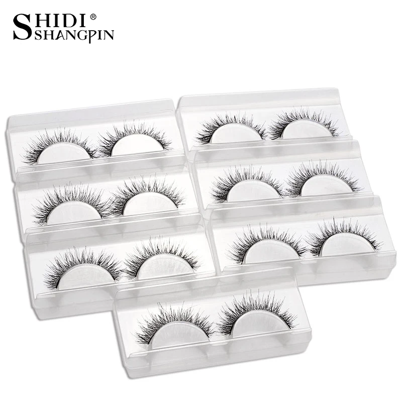 

Wispy Lashes 7 Pairs Wispy False Eyelashes Natural Makeup Lashes Soft Extension Cross Eyelash Make Up Eyelashes Fake Lashes V06