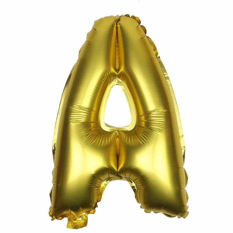 1 шт. 16 дюймов матовые золотистые воздушные шары из алюминиевой фольги, свадебные декоративные шары с буквами для детей, украшения для дня рождения