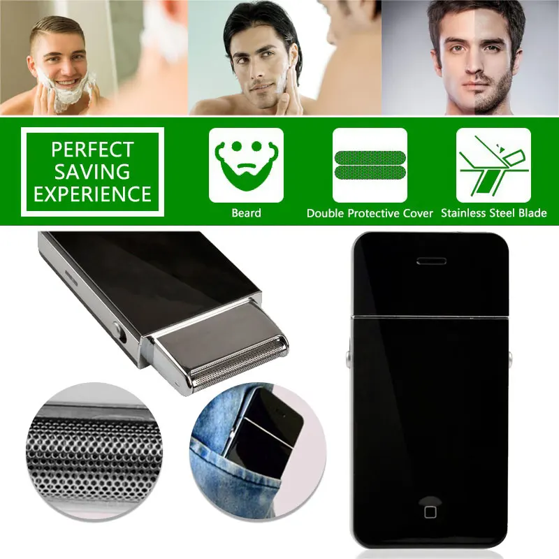 

Reciprocating Razor Hair Removal Device Electric Shaver Travel Gift Pocket Size Mini Cordless US Charging