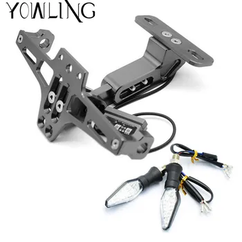 

Motorcycle License Plate Bracket Licence Plate Holder Frame Number Plate For YAMAHA YZF R25 R6 R125 z750 Z800 FZ8 FZ1 FZ6R ER-6N