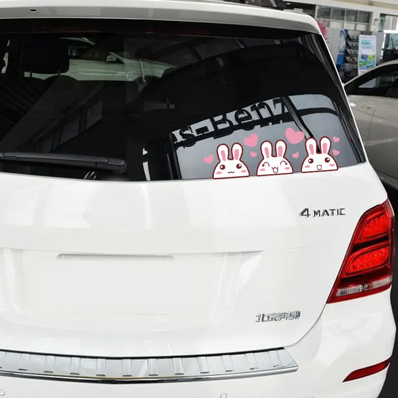 

Car-styling MOC Rabbit Combination Car Stickers and Decals for Volkswagen Golf 7 Polo Skoda Toyota Renault Peugeot 307 Kia