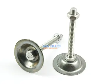 

4 Pieces 47mm Base M8*80mm Adjustable Lathe Leg Articulating Leveling Feet