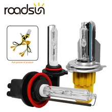 Roadsun 6000 K 55 W 8000Lm H1 H7 H8 H9 H11 H4 9005 9006 HB4 AC HID лампы ксеноновые автомобильные фары свет лампы авто для автомобиля, мотоцикла