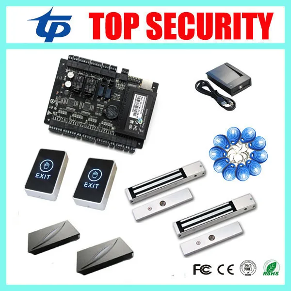 ZK access control system 2 doors access control panel with EM4100 RFID