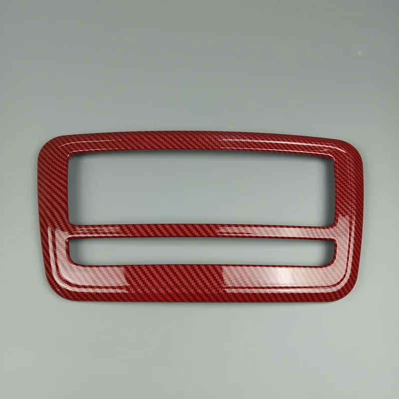 Car Carbon Fiber Color Center Console CD Frame Decoration Cover Trim For Mercedes Benz A Class W176 GLA X156 CLA C117 2013-18 - Название цвета: Carbaon Fiber Red