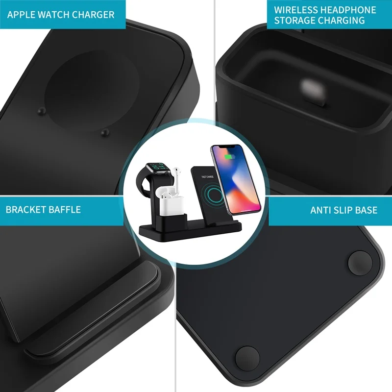 Tongdaytech 10 Вт Qi Беспроводное зарядное устройство для Iphone X 8 Plus XS 11 Pro Max быстрое