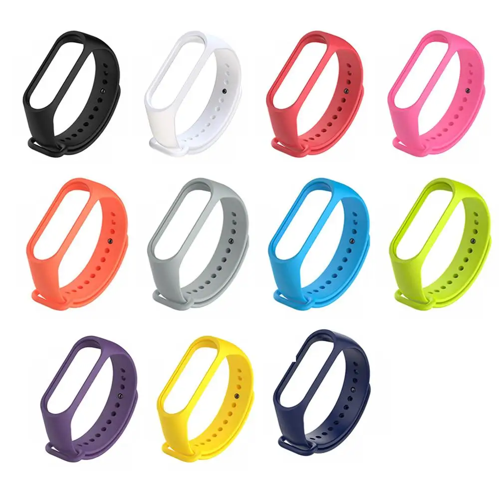 

Silicone Strap Mi Band 4 Colorful Straps For Xiaomi Miband 4 Smart Bracelet Replacement Strap For MIBand4 Smart Bracelet