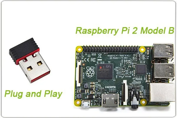 Plug And Play 150 Мбит/с USB WiFi адаптер для Raspberry Pi A, Raspberry Pi B, Raspberry Pi 2 Модель B