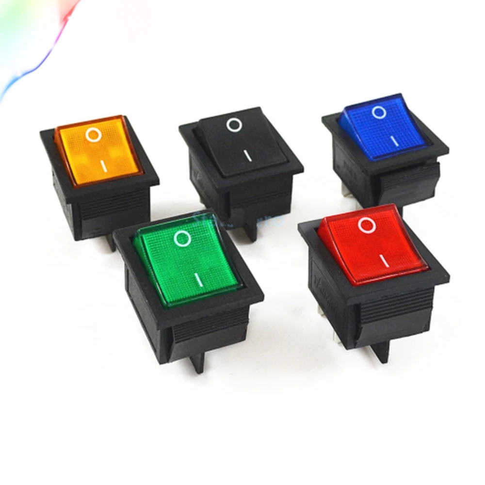 KCD4 202 boat rocker switch power switch 4 feet with light 31x25mm 20A