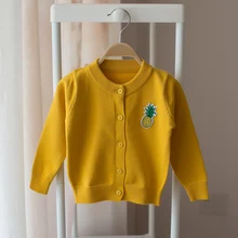 Новинка г., весенне-осенний Детский свитер с длинными рукавами кардиган для мальчиков и девочек, свитер Повседневные свитера для маленьких детей