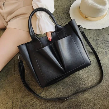 

CROWDALE Women Shoulder Bags Handbag Casual PU Leather Bag Luxury Messenger Bags Female High Quality Tote Crossbody bag fashion