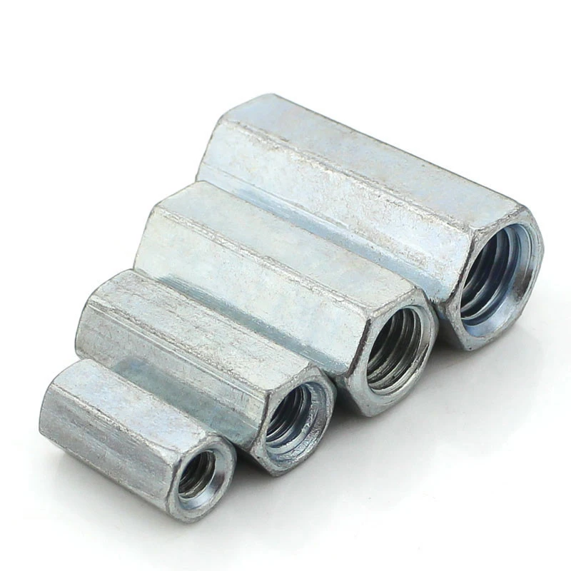 5PCS M6*20 оцинкованная длинная Шестигранная гайка/винт Соединительная гайка|long hex