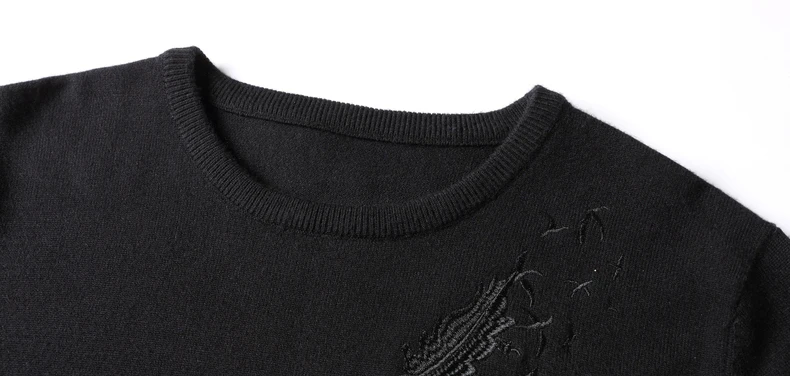 Пионерский лагерь новый стиль однотонный черный свитер Мужская брендовая одежда простой дизайн повседневные трикотажные пуловеры