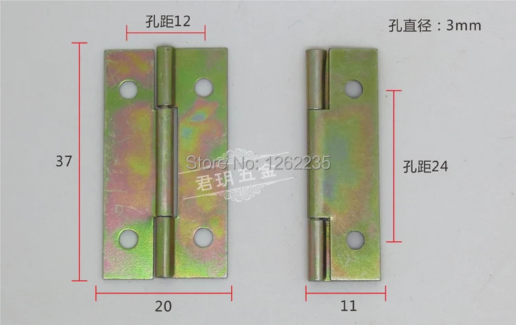 

A 1.5 -inch color plating wholesale gift box small hinges
