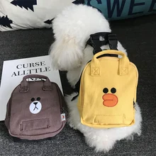 Аксессуары для собак из мультфильма, переноска для домашних животных, сумка для кошек, собак с двойным плечом, портативный рюкзак для путешествий, аксессуары для домашних животных, сумки для собак