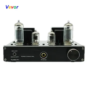 

MINI HIFI Audio Amplifier Single-ended Electron Tube LP Desktop Amplifier MCU Control AUX/PHONO Input