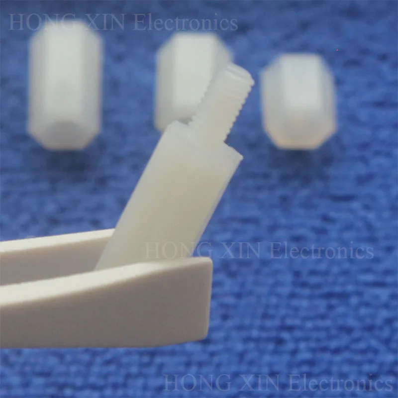 White Nylon M3 M-F/F-F Hex Column Standoff Support Spacer Screw Nut 300 in 1 Assortment Kit set With Plastic Box Varied Length