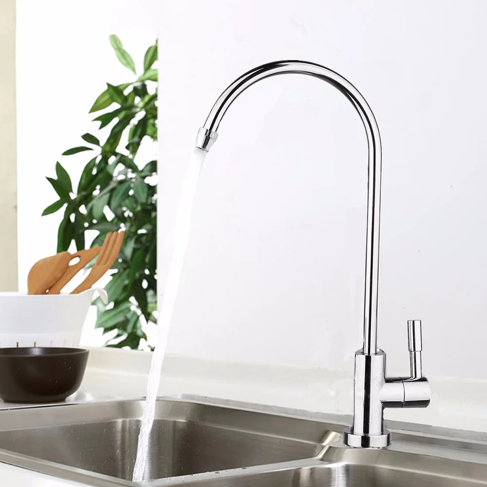 Reverse Osmosis Chrome Plated Kitchen RO Drinking Water Filter Faucet Tap 