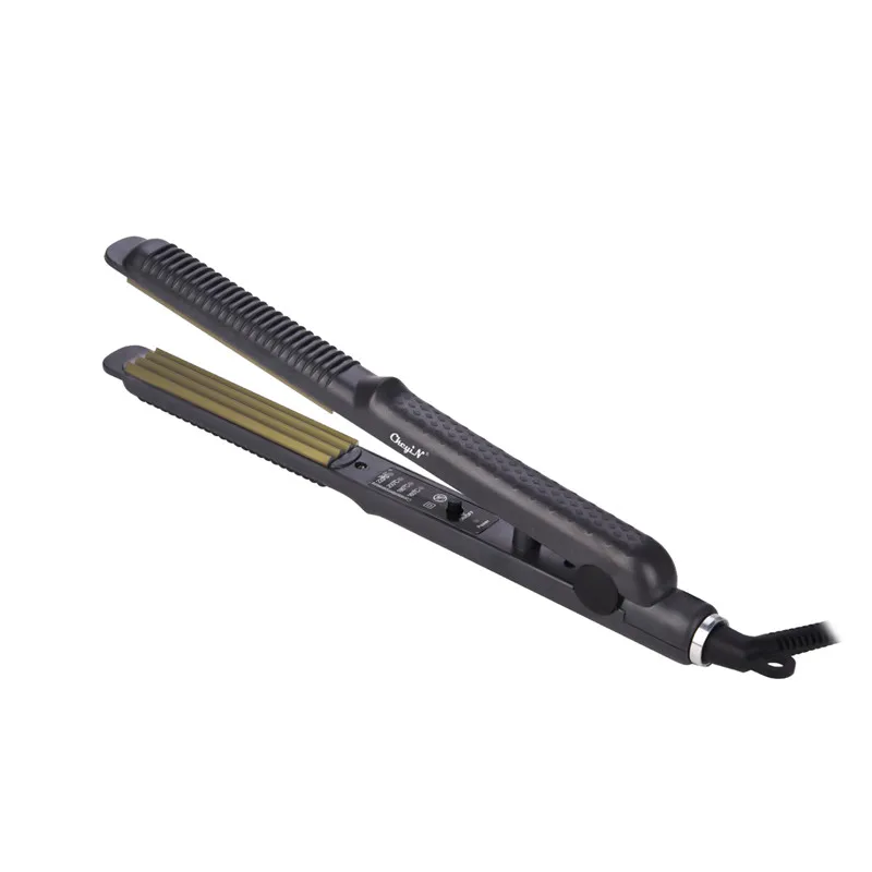 

Professional 24mm Ceramic Corrugated Iron for Hair Wave Corrugation Flat Irons Electric Curling Crimped Wide Plates Hair Iron