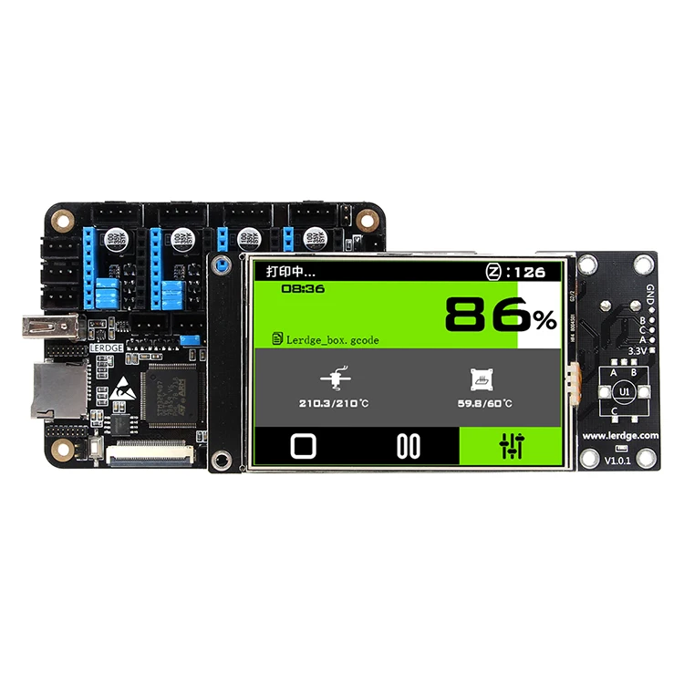 LERDGE X 3d принтер управления Лер плата для Reprap материнская с ARM 32Bit 3 5 &quotсенсорный