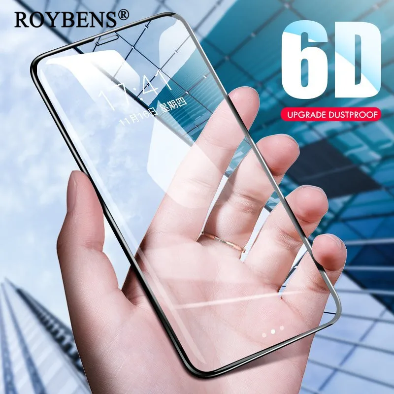 Закаленное стекло протектор экрана для iPhone X XS XR 10 полное покрытие 5D изогнутая