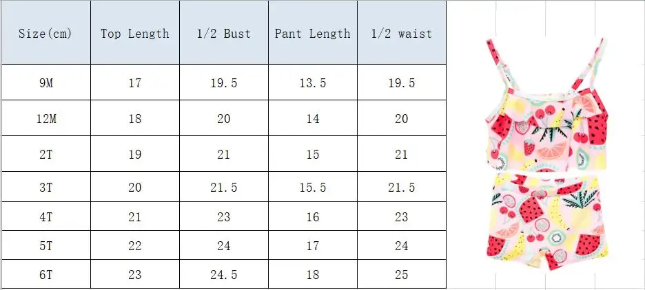 KAVKAS/Детский купальник для девочки с фруктовым принтом, бикини, детский купальный костюм с открытыми плечами, купальный костюм, цельная одежда для плавания