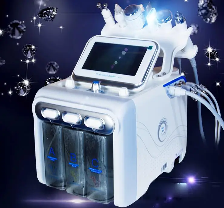 6 в 1 Корейская машина для подтягивания кожи, кислородная машина для ухода за лицом, Электрический Очиститель