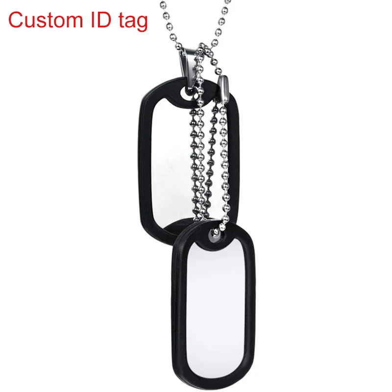 Prix pour Personnalisé ID Armée Tags Collier Personnalisé Gravé en acier Inoxydable Chien-Tag Gravé Personnalisé Chien tag Nom Pendentif Hommes Bijoux Prix pour Personnalisé ID Armée Tags Collier Personnalisé Gravé en acier Inoxydable Chien-Tag Gravé Personnalisé Chien tag Nom Pendentif Hommes Bijoux