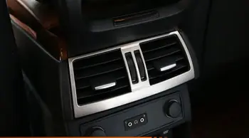 

For BMW X5 E70 2008 2009 2010 2011 2012 2013 Stainless Inner Rear Armarest Box Air Condition Vent Cover 1pcs