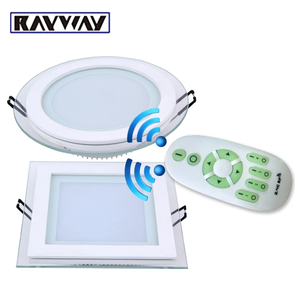 6W 12W 18W dimmable LED Ceiling Panel Light 2.4G Wireless Remote control Recessed Spot Down | Лампы и освещение