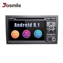 Автомобильный мультимедийный плеер 2 Din Android 8,1 для Audi A4 B6 B7 S4 B7 B6 RS4 SEAT EXEO 2002-2008 RS4 B7 радио 2008-2012 gps навигации