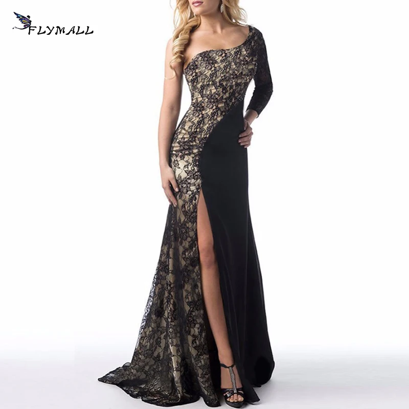 Sexy Lace White Mermaid 2016 Prom Dress Front Split Beadings