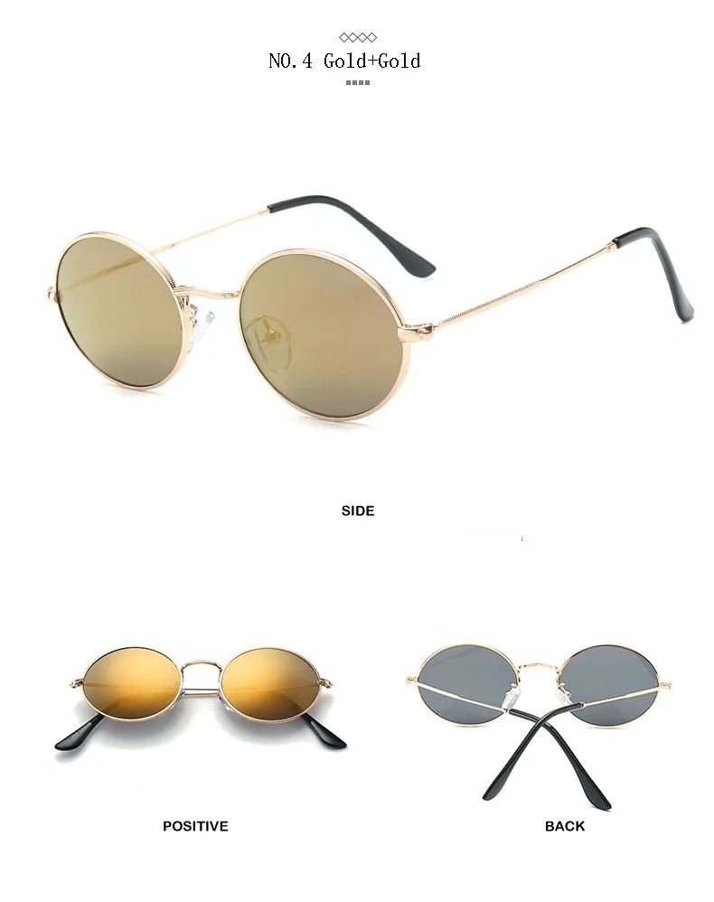 Овальные Солнцезащитные очки маленького размера, золотисто-черные зеркальные круглые солнцезащитные очки, женские винтажные очки, красные Роскошные брендовые дизайнерские очки uv400