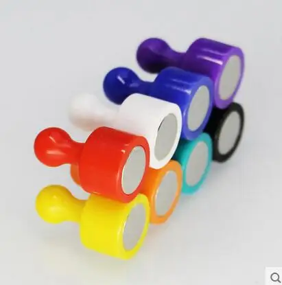 

20 PCS DIY Strong Colored Magnetic Thumbtacks Neodymium Noticeboard Skittle Pin Magnets DIY Fridge Whiteboard Random