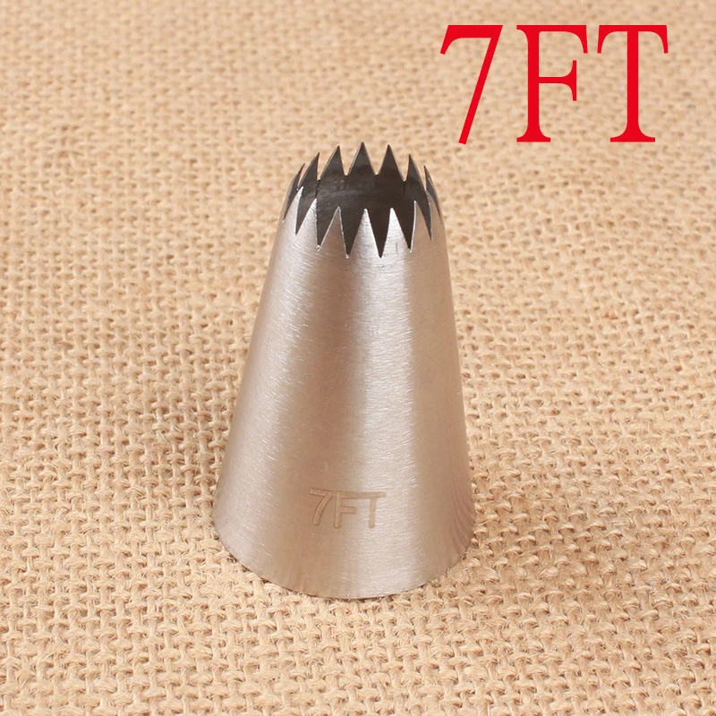 

#7FT Stainless Steel DIY Icing Piping Tips Cupcake Cake Cream Piping Nozzle Cookie Parsty Fondant Cake Decorating Tools