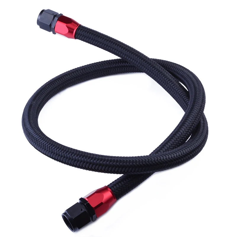 AN10 10 AN CPE NYLON BRAIDED OIL/FUEL LINE HOSE 1 METER +2 STRAIGHT