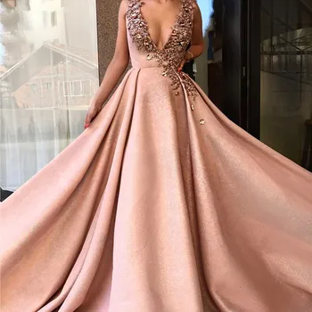 

Scoop-Neck Half Sleeves Train Formal Dresses Appliques Lace Elegant Evening Dresses vestido de festa longo robe de soiree