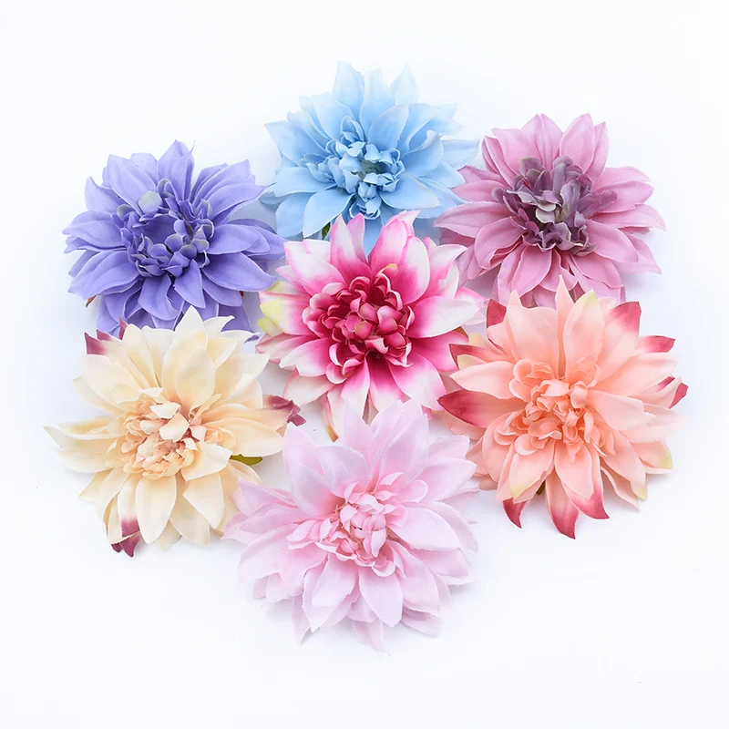 

Artificial flowers 10CM decorative flowers wreaths Fake plants stamen a cap silk Gerbera ornamental flowerpot wedding home decor