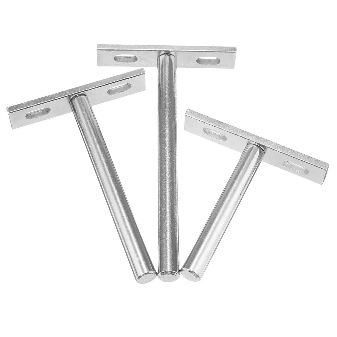 10pcs Floating Shelf Brackets Wall Mount Concealed Furniture Support Holder Kits