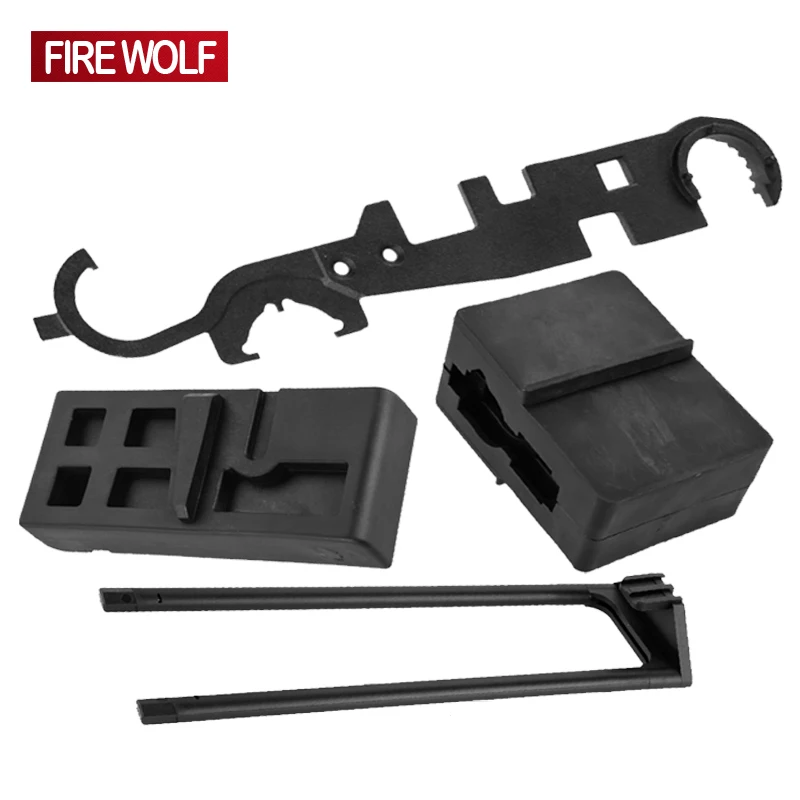 

AR15 Upper and Lower Vise Block and Combo Wrench Set,Gunsmit Armorer's Tool Kit Delta Ring Wrench Removal Tool