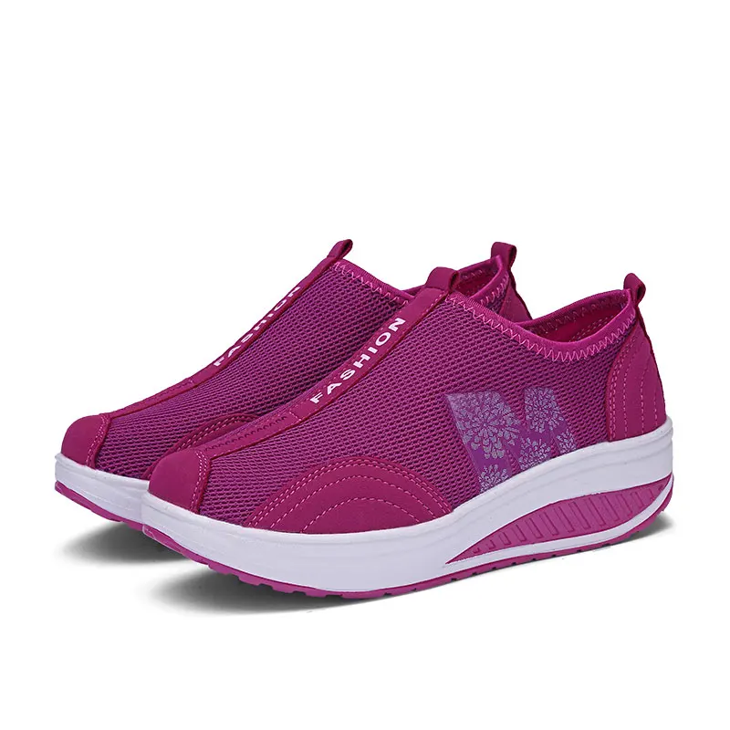 MWY/Женская здоровая обувь для фитнеса; zapatillas mujer Deportiva; дышащие кроссовки на платформе для похудения; женская спортивная обувь