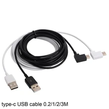 Угловой 90 градусов type C кабель для передачи данных и синхронизации зарядного устройства type C USB 3,1 кабель